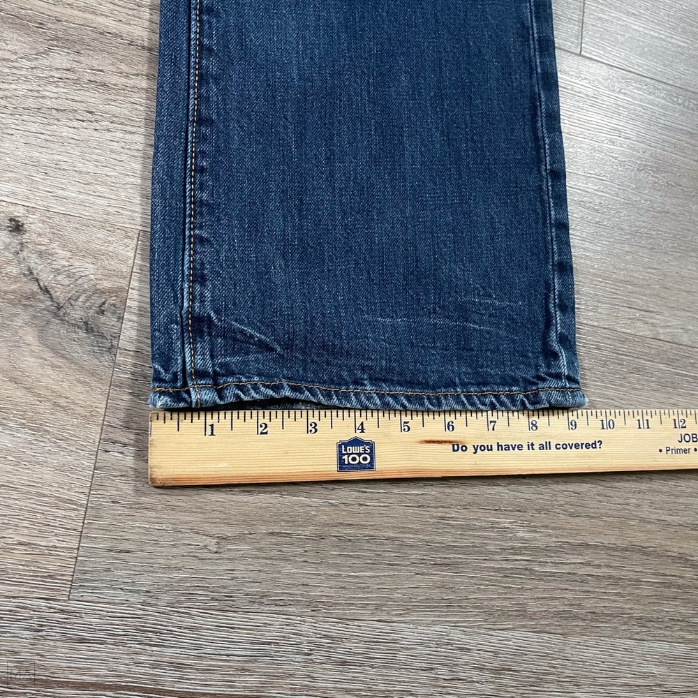 Hollister Men's Jeans Low Rise Bootcut Denim Casual Button Fly 34x32 Blue - Picture 8 of 11